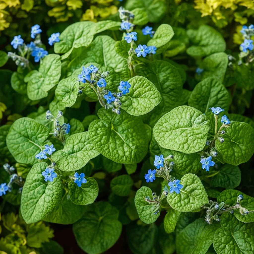 10 x Biologische Kaukasisch vergeet-mij-nietje (Brunnera macrophylla) D 11 H 15 cm