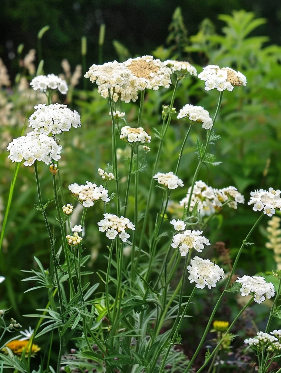 10 x  Biologische Wilde betram (Achillea ptarmica ) D 11 H 15 cm