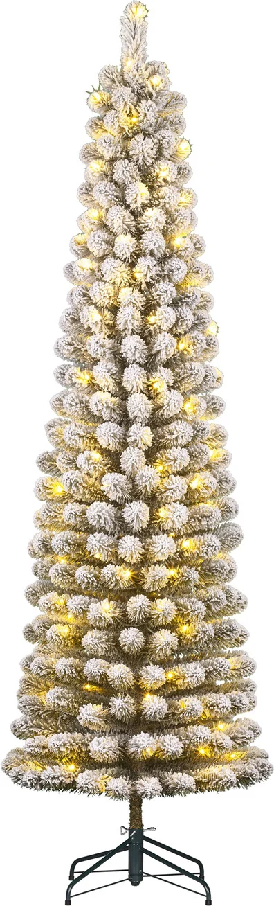 Black Box kunstkerstboom Charlton besneeuwd met 180 lampjes warm wit D 58 H 230 cm