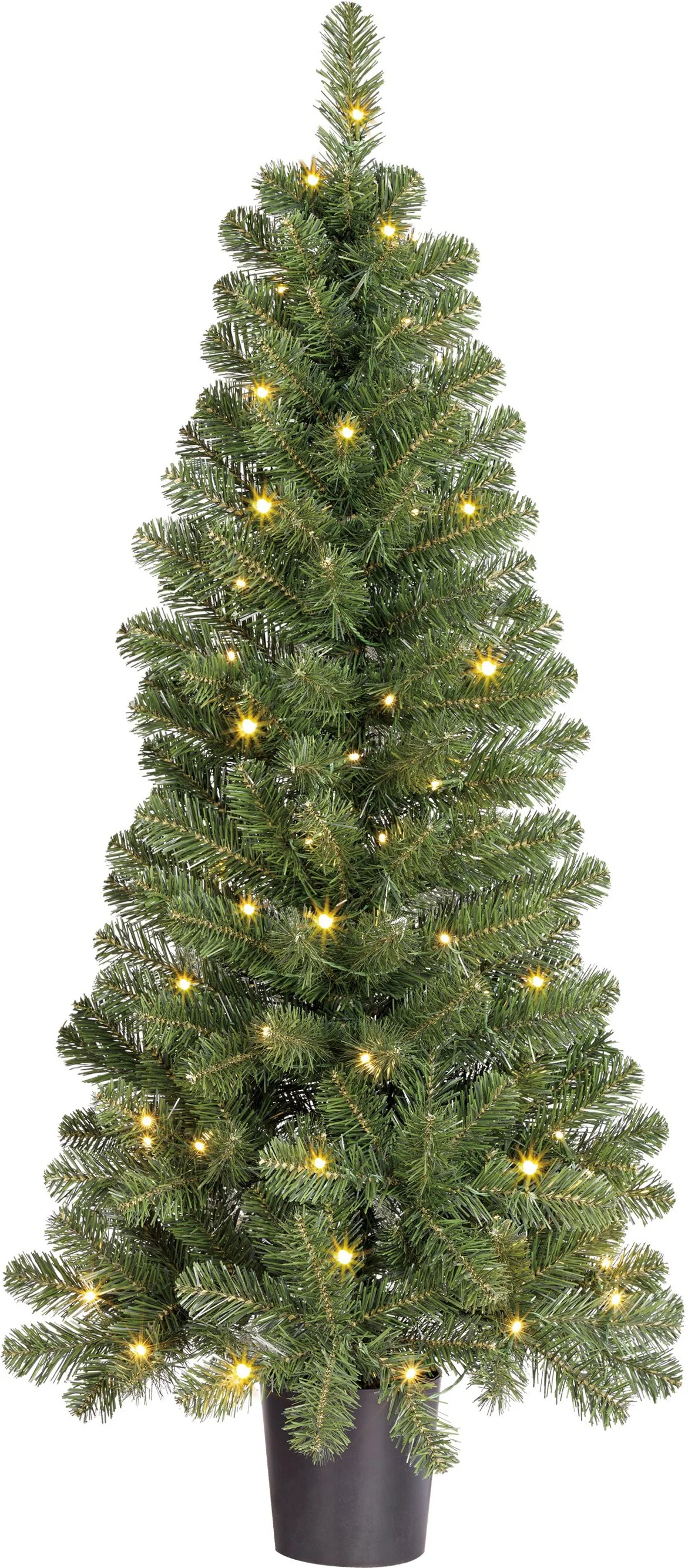 Black Box kunstkerstboom Norton met 60 lampjes warm wit D 60 H 120 cm