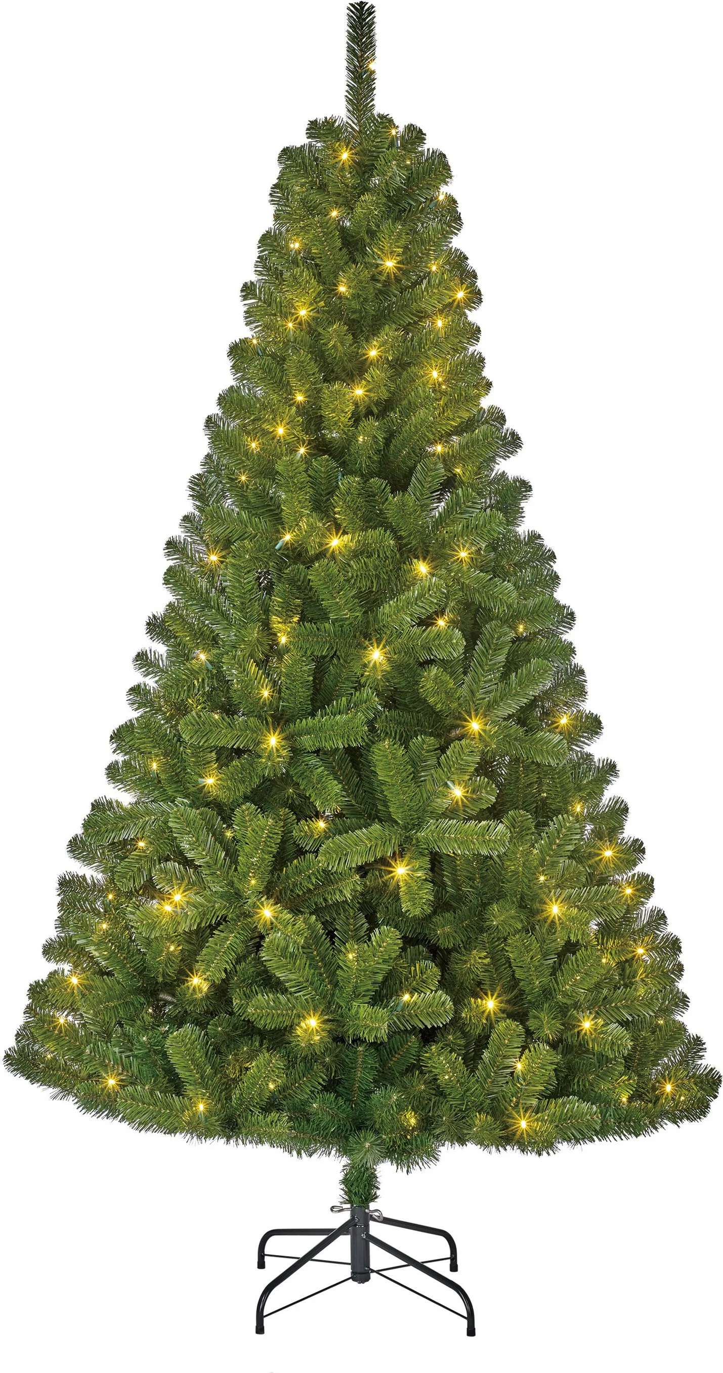 Black Box kunstkerstboom Charlton voor buiten met 360 lampjes warm wit D 127 H 215 cm
