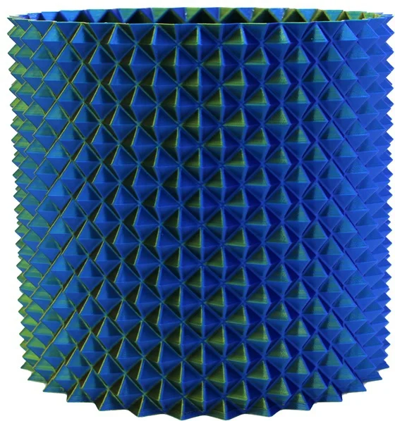 Bloempot Nairobi blauw / groen D 17 H 15 cm