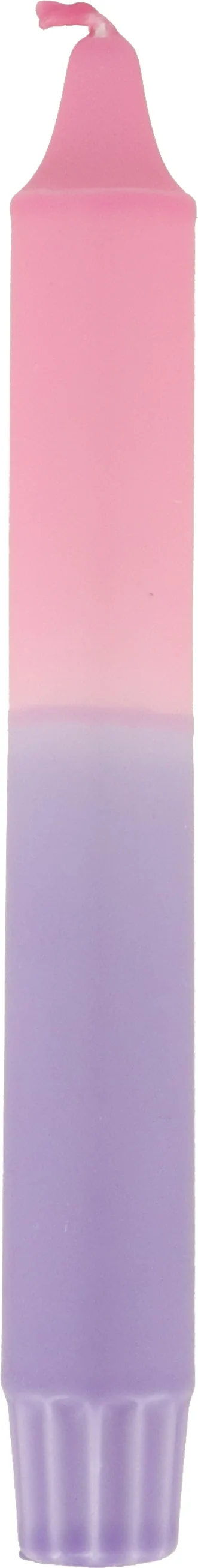 Dippy dinerkaars Dubbeldip paars / roze 6 uur D 2,1 H 19 cm