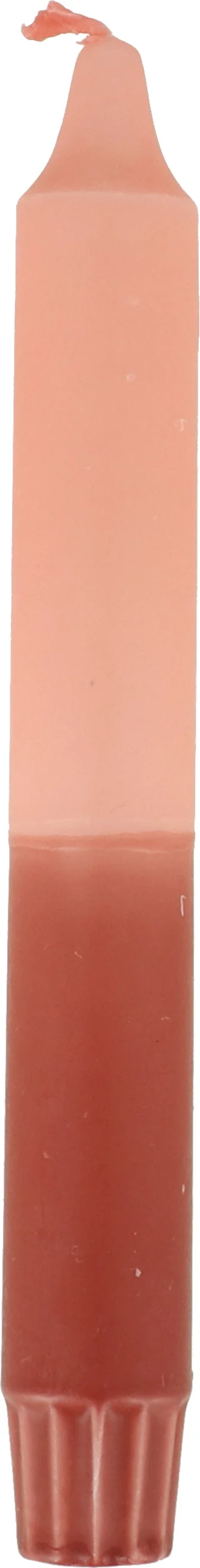 Dippy dinerkaars Dubbeldip bruin / roze 6 uur D 2,1 H 19 cm