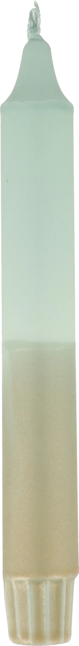 Dippy dinerkaars Dubbeldip goud / blauw 6 uur D 2,1 H 19 cm