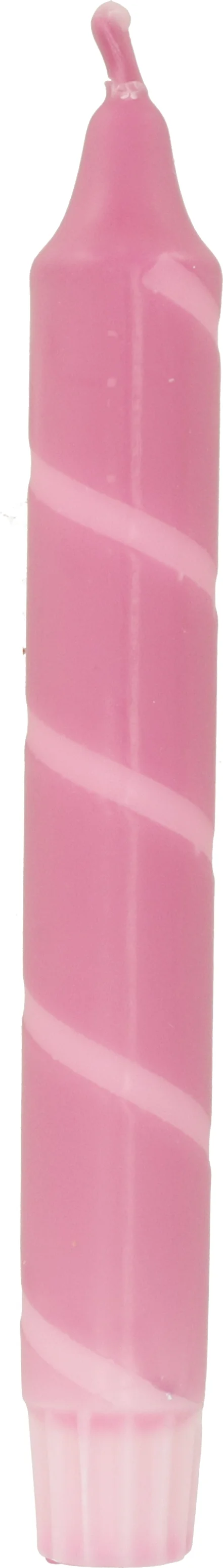 Dippy dinerkaars Twister roze 6 uur D 2,1 H 19 cm