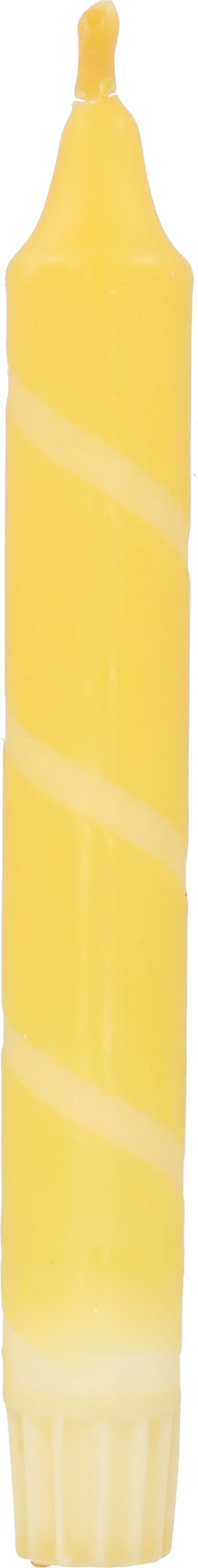 Dippy dinerkaars Twister geel 6 uur D 2,1 H 19 cm