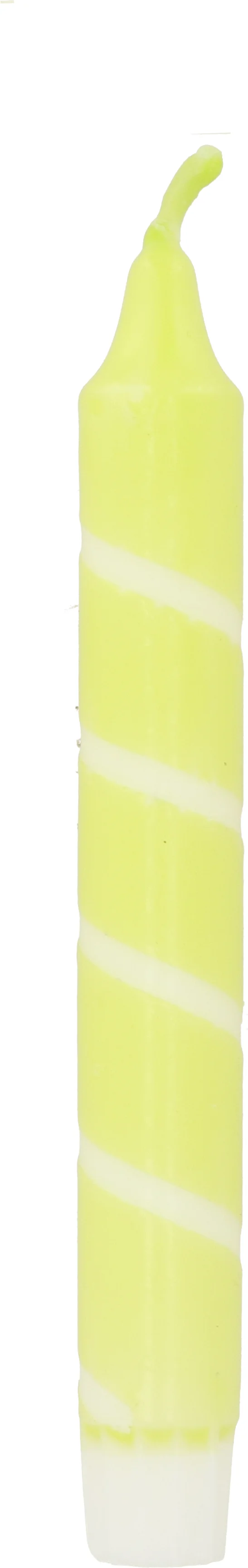 Dippy dinerkaars Twister neongroen 6 uur D 2,1 H 19 cm