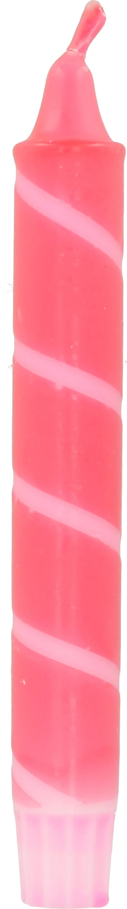 Dippy dinerkaars Twister donkerroze 6 uur D 2,1 H 19 cm