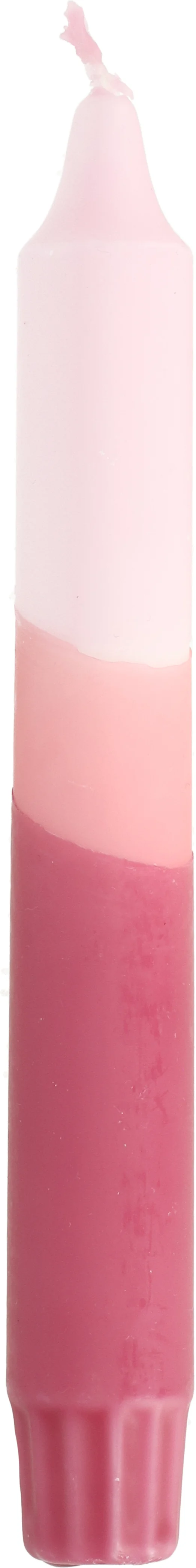Dippy dinerkaars Triple roze 6 uur D 2,1 H 19 cm