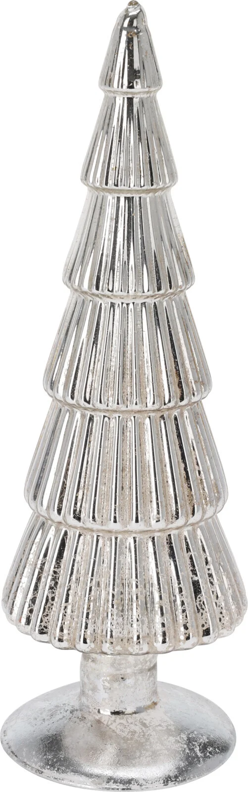 Decoratieboom zilver D 7 H 25 cm