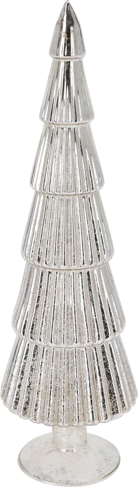 Decoratieboom zilver D 7 H 34 cm