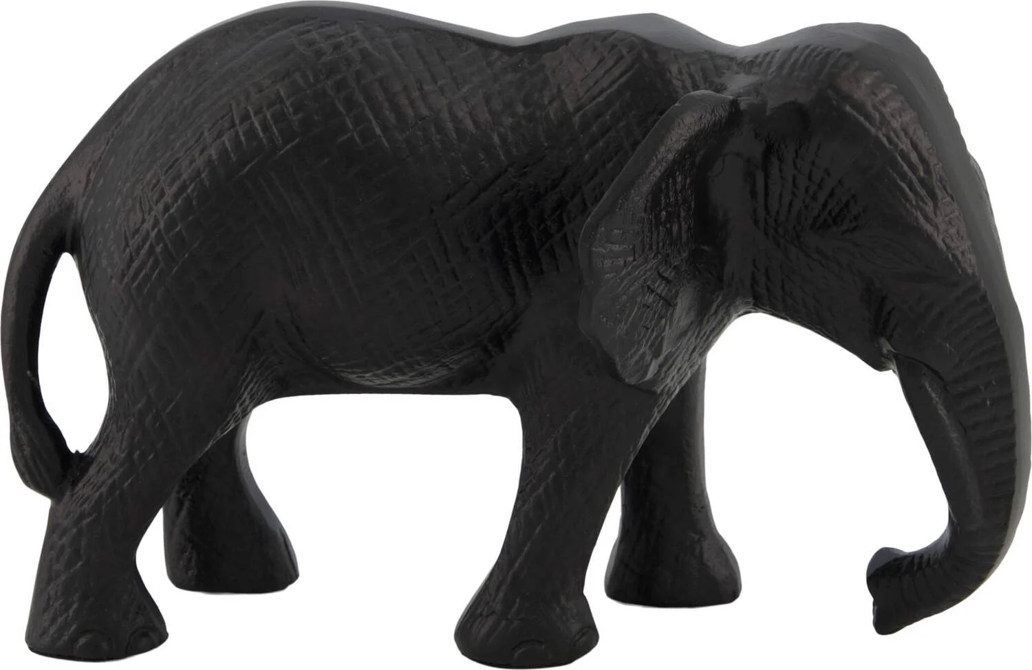Dijk Naturel Collections beeld olifant zwart 20 x 12 x 12 cm