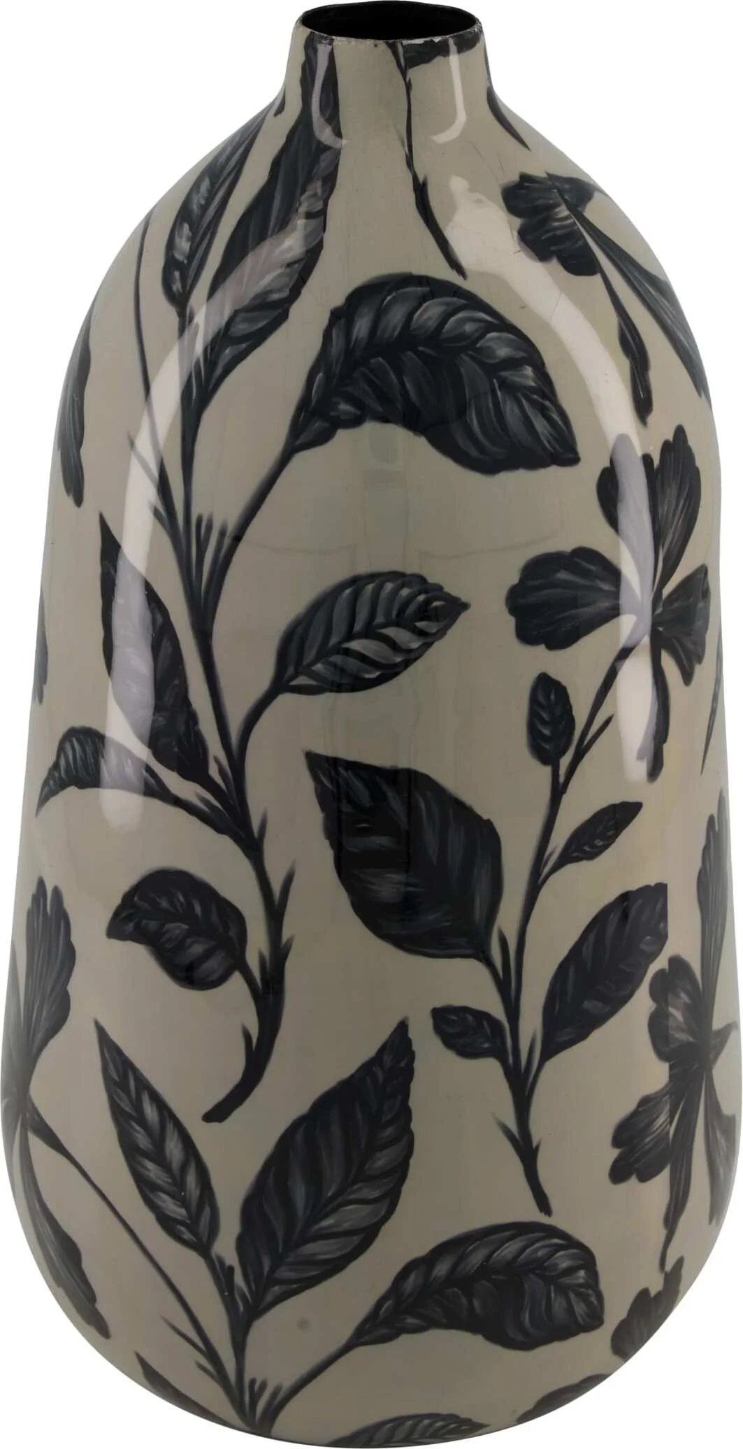 Dijk Natural Collections vaas zwart / grijs D 22,5 H 38 cm