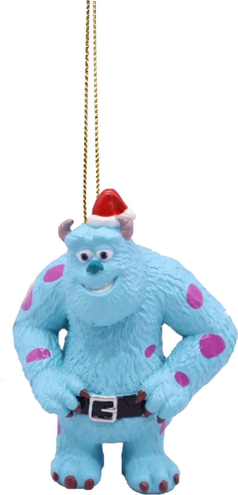 Disney kerst ornament Pixar monsters inc sulley blauw 8 x 7,5 x 10 cm
