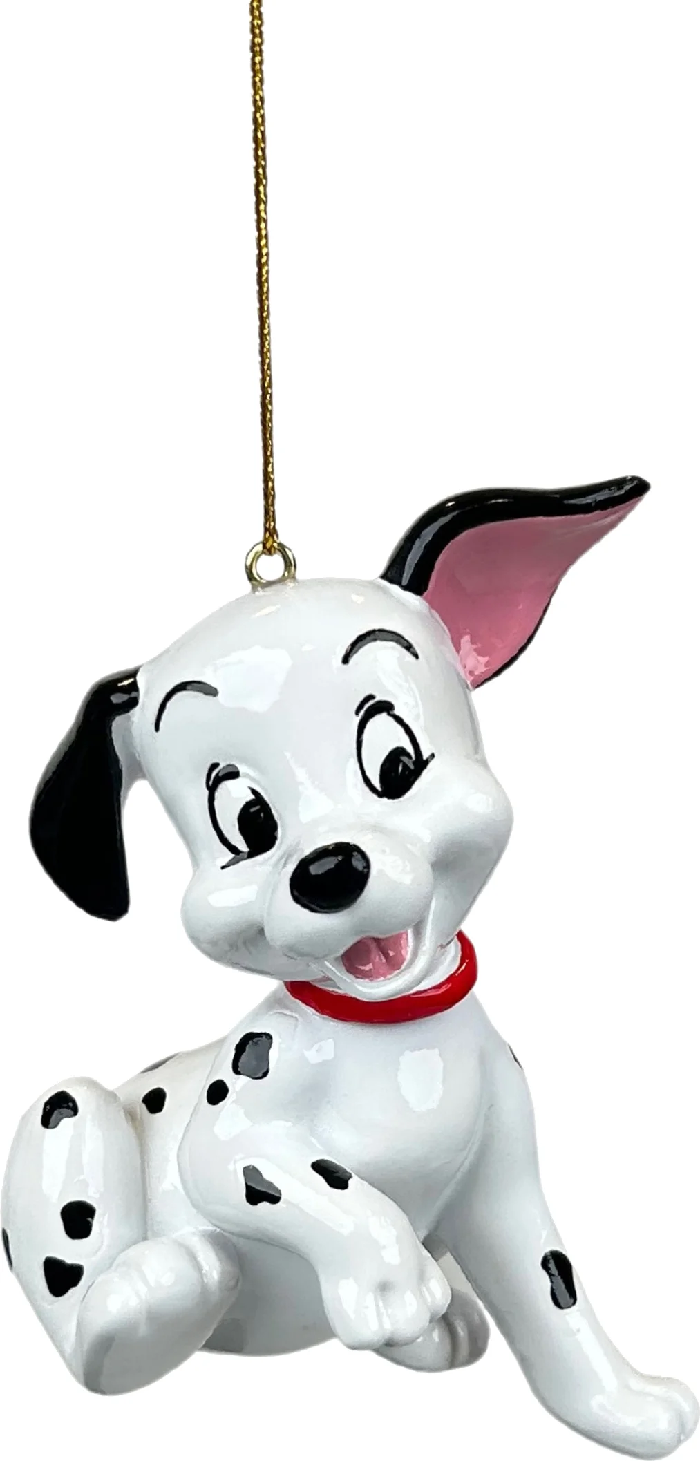 Disney kerst ornament Classics dalmatiër wit / zwart 7,5 x 5,5 x 10 cm
