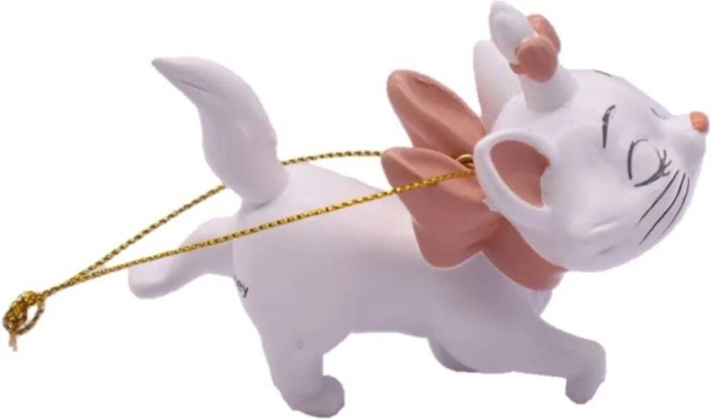 Disney kerst ornament Aristokatten marie lopend wit 9 x 4,5 x 7,5 cm