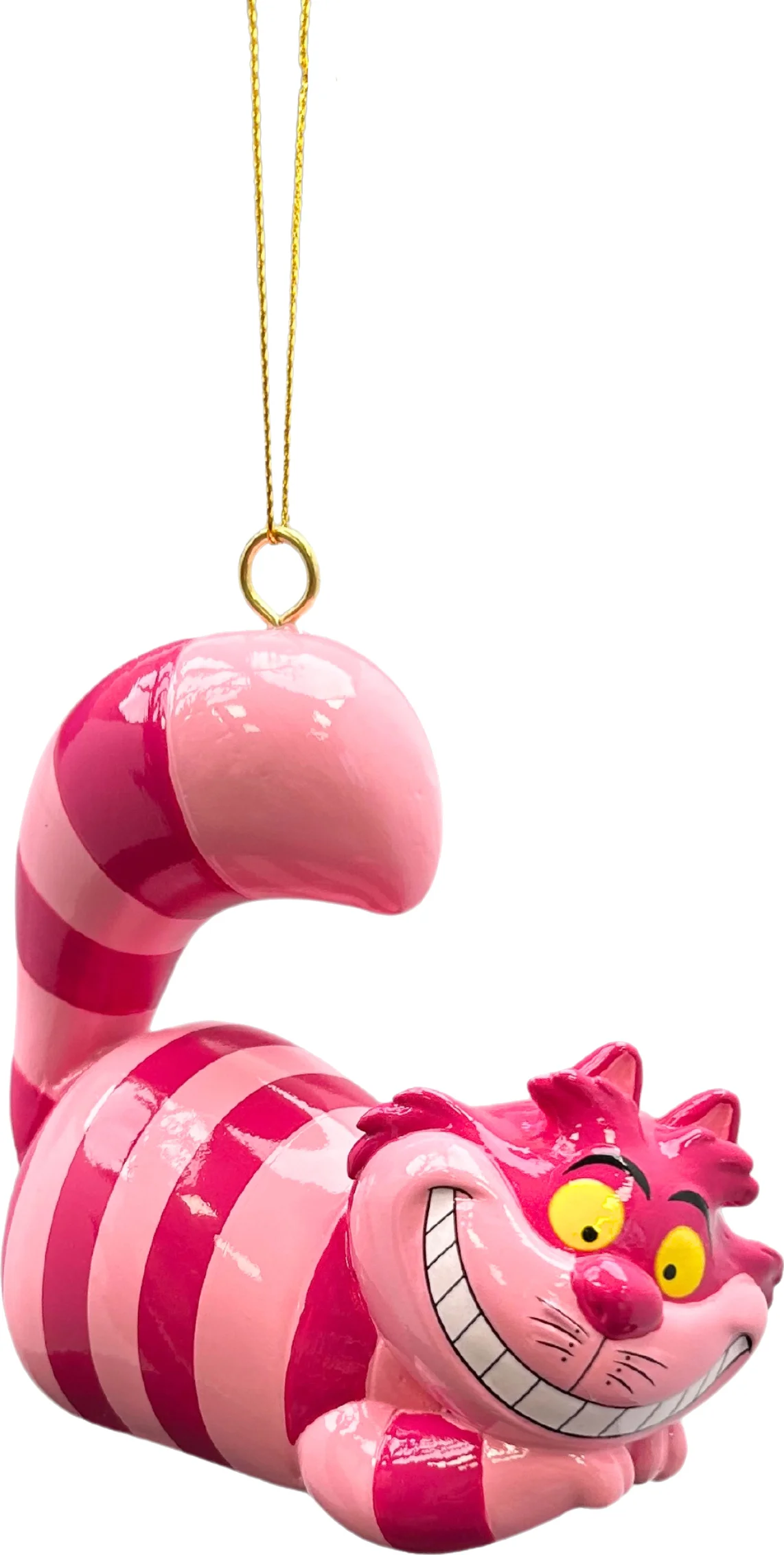 Disney kerst ornament Alice in Wonderland chesire cat roze 9 x 5,5 x 10 cm