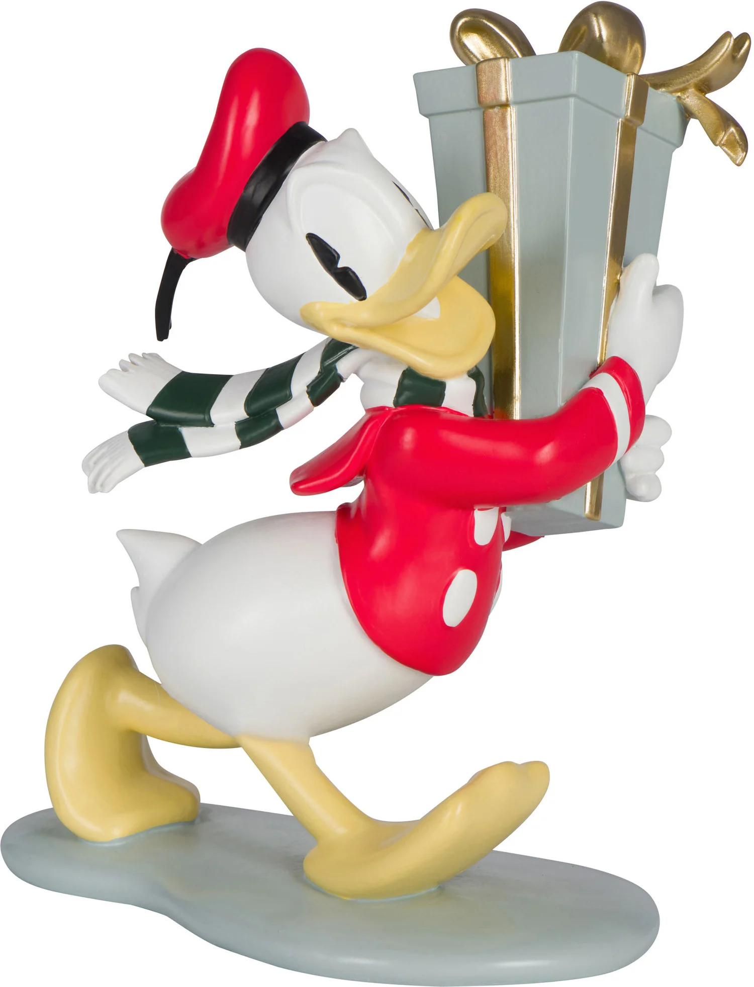 Disney kerstfiguur Mickey en vrienden donald wit / rood 13 x 17 x 20 cm