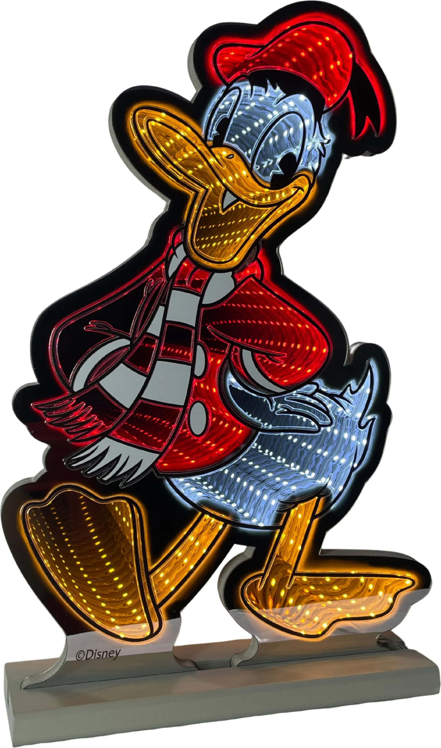Disney kerstfiguur Mickey en vrienden donald met verlichting 26,6 x 1,3 x 39,7 cm