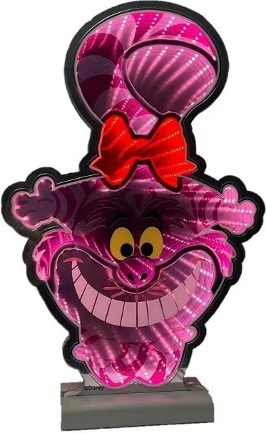 Disney kerstfiguur Alice in Wonderland chesire cat met verlichting 27,3 x 1,3 x 41,1 cm
