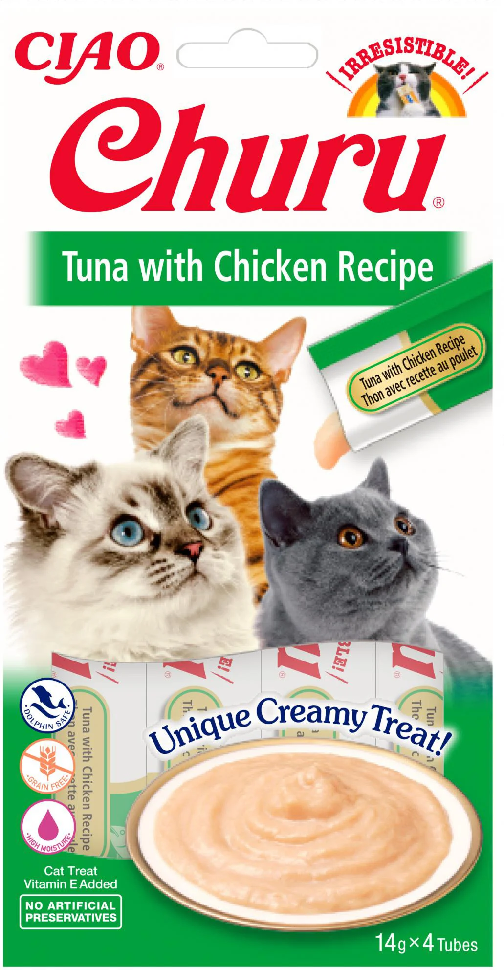 Ciao kattensnack Churu tonijn met kip 14 g 4 stuks