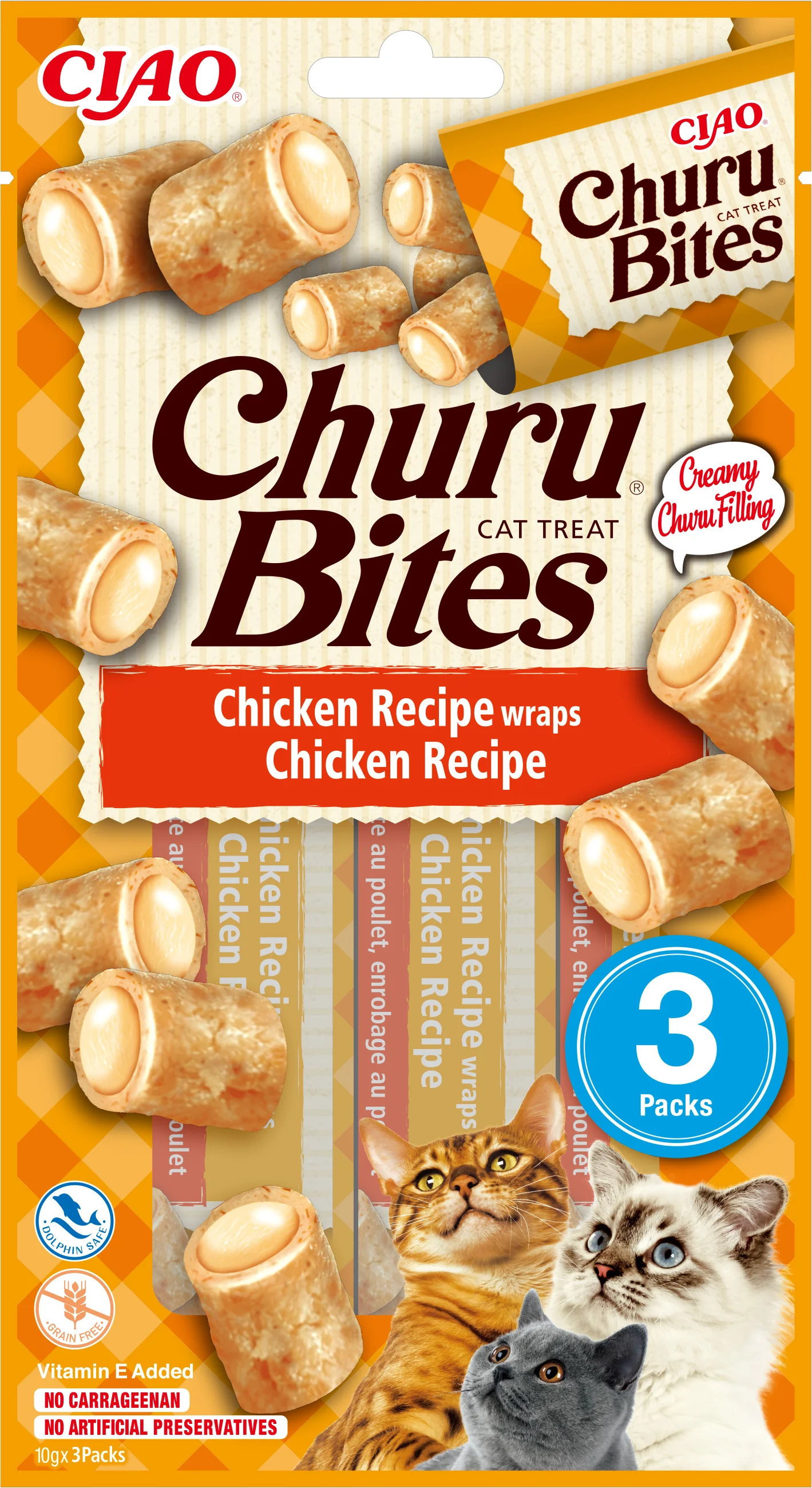Ciao kattensnack Churu Bites kip 10 g 3 stuks