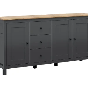 3-deurs dressoir met 3 laden Eend Houtskoolgrijs