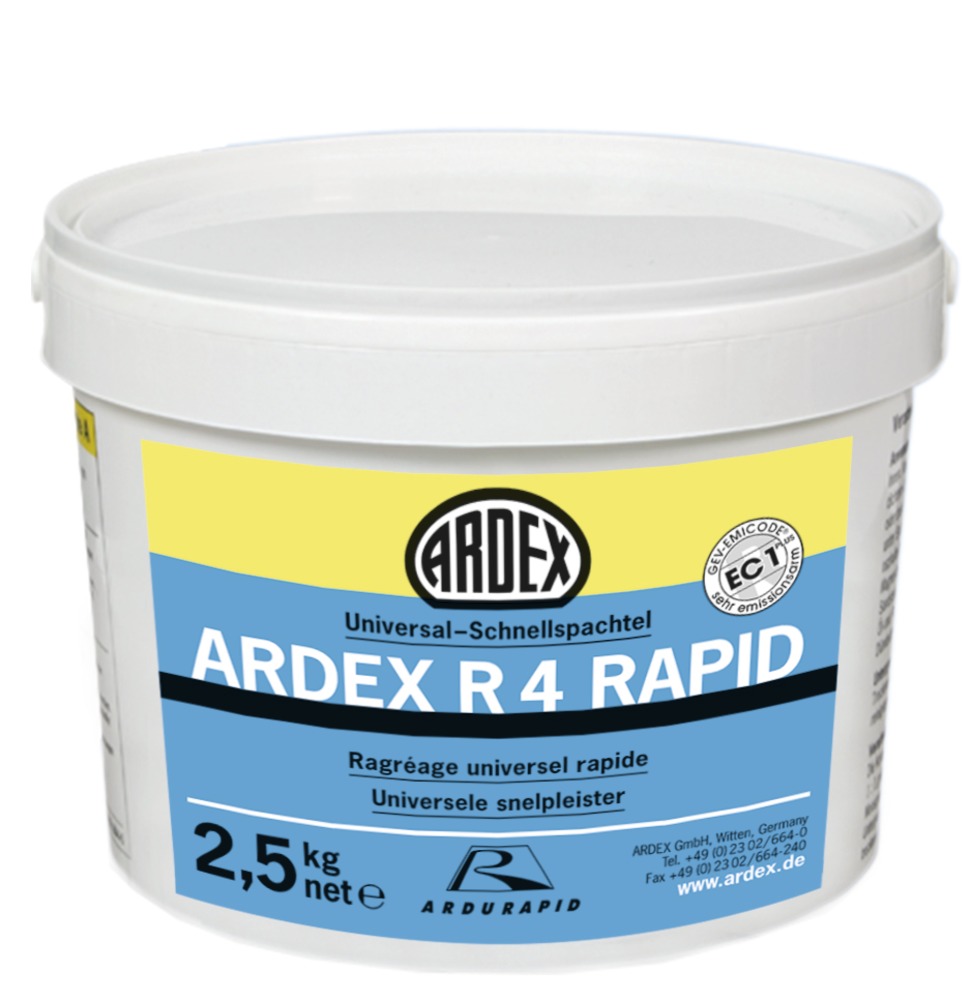ARDEX Reparatiemortel R4 RAPID Wand Plafond en Vloer 1-10mm 2,5kg