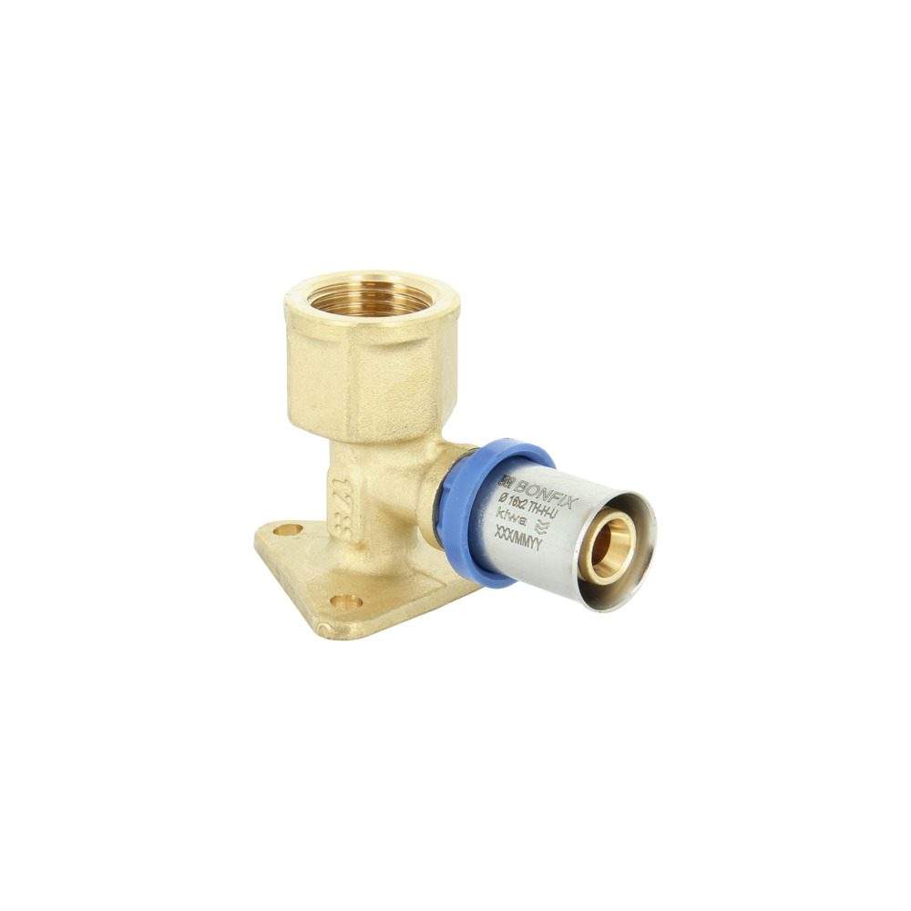 BONFIX Alu-pers Muurplaat 1/2" bi.dr. x16mm H=47mm 40st