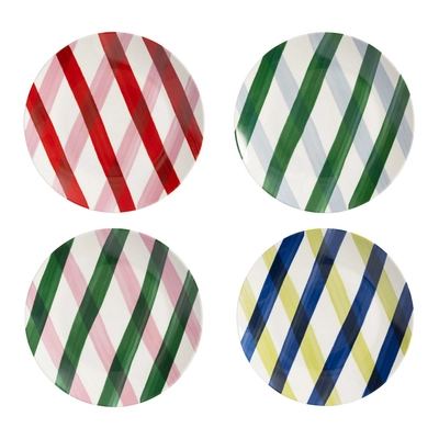 &k amsterdam Bliss Bord Ø 20,5 cm – Set van 4