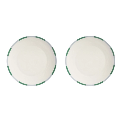 &k amsterdam Bliss Bord Ø 27 cm – Groen – Set van 2