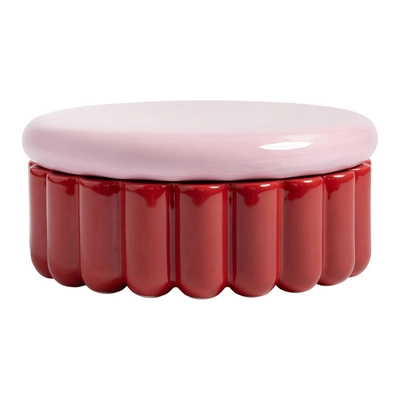 &k amsterdam Charlo Voorraadpot – Burgundy