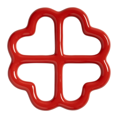 &k amsterdam Clover Pannenonderzetter – Rood